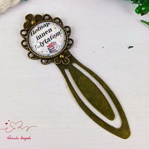 Holnap innen folytatom üveglencsés könyvjelző egyedi ajándék ballagásra évzáróra pedagógusnak születésnapra névnapra nő - könyv & zene - könyvjelző - Meska.hu