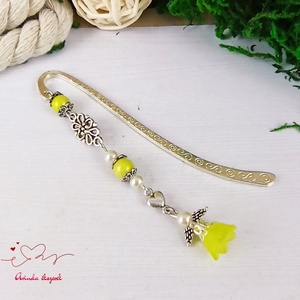 Sárga frosted angyalka könyvjelző egyedi ajándék ballagásra évzáróra pedagógusnak születésnapra névnapra nőnek lánynak  - könyv & zene - könyvjelző - Meska.hu