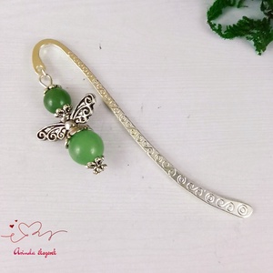 Aventurin ásvány angyal könyvjelző egyedi ajándék ballagásra évzáróra pedagógusnak születésnapra névnapra nőnek lánynak  - könyv & zene - könyvjelző - Meska.hu