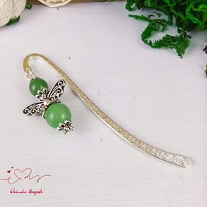 Aventurin ásvány angyal könyvjelző egyedi ajándék ballagásra évzáróra pedagógusnak születésnapra névnapra nőnek lánynak  - könyv & zene - könyvjelző - Meska.hu