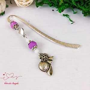 Lila kalap könyvjelző egyedi ajándék ballagásra évzáróra pedagógusnak születésnapra névnapra nőnek lánynak  - könyv & zene - könyvjelző - Meska.hu