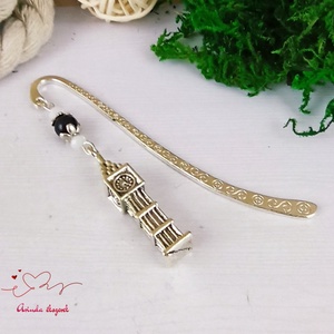 Fekete Big Ben könyvjelző egyedi ajándék ballagásra évzáróra pedagógusnak születésnapra névnapra nőnek lánynak  - könyv & zene - könyvjelző - Meska.hu