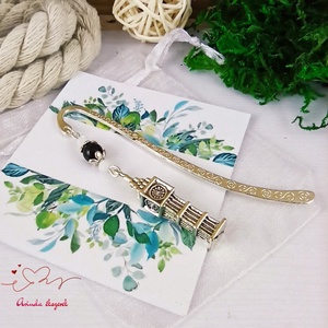 Fekete Big Ben könyvjelző egyedi ajándék ballagásra évzáróra pedagógusnak születésnapra névnapra nőnek lánynak  - könyv & zene - könyvjelző - Meska.hu