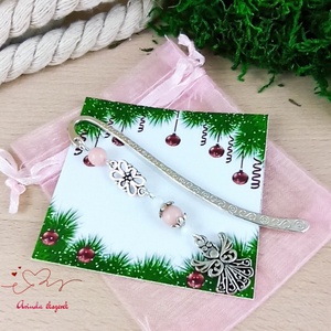 Rózsaszín angyal könyvjelző egyedi ajándék ballagásra évzáróra pedagógusnak születésnapra névnapra nőnek lánynak  - könyv & zene - könyvjelző - Meska.hu