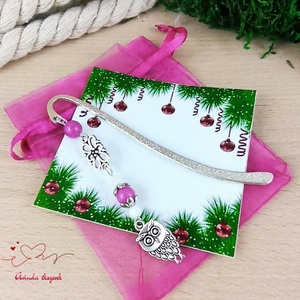 Pink bagoly könyvjelző egyedi ajándék ballagásra évzáróra pedagógusnak születésnapra névnapra nőnek lánynak  - könyv & zene - könyvjelző - Meska.hu