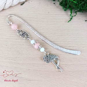 Rózsaszín flamingó könyvjelző egyedi ajándék ballagásra évzáróra pedagógusnak születésnapra névnapra nőnek lánynak  - könyv & zene - könyvjelző - Meska.hu