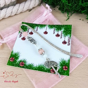 Rózsaszín flamingó könyvjelző egyedi ajándék ballagásra évzáróra pedagógusnak születésnapra névnapra nőnek lánynak  - könyv & zene - könyvjelző - Meska.hu