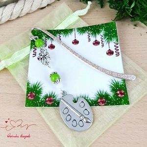 Zöld festőpaletta könyvjelző egyedi ajándék ballagásra évzáróra pedagógusnak születésnapra névnapra nőnek lánynak  - könyv & zene - könyvjelző - Meska.hu