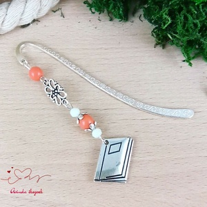 Narancssárga könyv könyvjelző egyedi ajándék ballagásra évzáróra pedagógusnak születésnapra névnapra nőnek lánynak  - könyv & zene - könyvjelző - Meska.hu