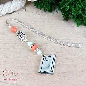 Narancssárga könyv könyvjelző egyedi ajándék ballagásra évzáróra pedagógusnak születésnapra névnapra nőnek lánynak  - könyv & zene - könyvjelző - Meska.hu