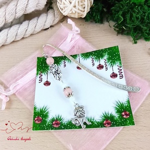 Rózsaszín kutya könyvjelző egyedi ajándék ballagásra évzáróra pedagógusnak születésnapra névnapra nőnek lánynak  - könyv & zene - könyvjelző - Meska.hu