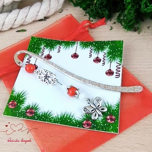 Piros pillangó könyvjelző egyedi ajándék ballagásra évzáróra pedagógusnak születésnapra névnapra nőnek lánynak  - könyv & zene - könyvjelző - Meska.hu