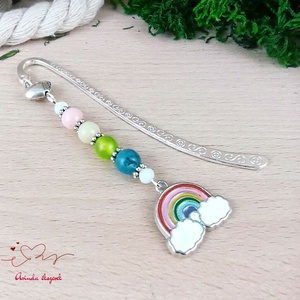 Szivárvány könyvjelző egyedi ajándék ballagásra évzáróra pedagógusnak születésnapra névnapra nőnek lánynak  - könyv & zene - könyvjelző - Meska.hu