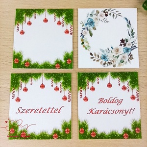 10 db színterápiás angyalka vegyes színben karácsonyi ajándék ötlet ajándékkísérő - karácsony - karácsonyi ajándékozás - karácsonyi képeslap, üdvözlőlap, ajándékkísérő - Meska.hu