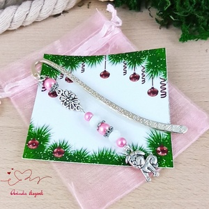 Rózsaszín kutya könyvjelző egyedi ajándék ballagásra évzáróra pedagógusnak születésnapra névnapra nőnek lánynak  - könyv & zene - könyvjelző - Meska.hu