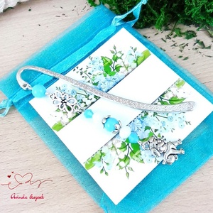 Világoskék kutya könyvjelző egyedi ajándék ballagásra évzáróra pedagógusnak születésnapra névnapra nőnek lánynak  - könyv & zene - könyvjelző - Meska.hu