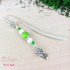 Zöld virág könyvjelző egyedi ajándék ballagásra évzáróra pedagógusnak születésnapra névnapra nőnek lánynak  - könyv & zene - könyvjelző - Meska.hu