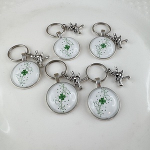 5 db üveglencsés kulcstartó táskadísz  - táska & tok - kulcstartó & táskadísz - kulcstartó - Meska.hu