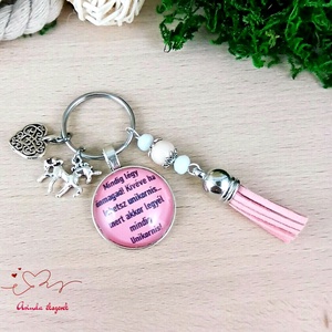 Mindig légy önmagad kivéve ha lehetsz unikornis feliratos üveglencsés kulcstartó táskadísz, Táska & Tok, Kulcstartó & Táskadísz, Kulcstartó, Ékszerkészítés, Gyöngyfűzés, gyöngyhímzés, MESKA