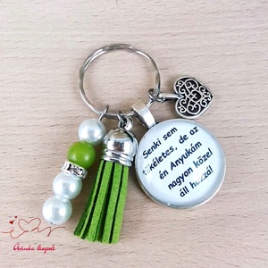 Senki sem tökéletes de az én anyukám nagyon közel áll hozzá feliratos üveglencsés kulcstartó táskadísz , Táska & Tok, Kulcstartó & Táskadísz, Kulcstartó, Ékszerkészítés, Gyöngyfűzés, gyöngyhímzés, MESKA