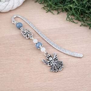 Szürke angyal könyvjelző  - Meska.hu