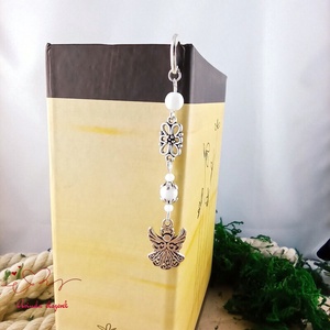 Fehér angyal könyvjelző  - könyv & zene - könyvjelző - Meska.hu