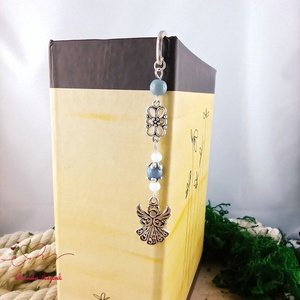 Szürke angyal könyvjelző  - könyv & zene - könyvjelző - Meska.hu