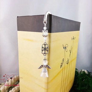 Fehér angyal könyvjelző  - könyv & zene - könyvjelző - Meska.hu