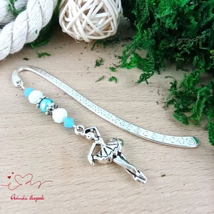 Kék balerina könyvjelző  - könyv & zene - könyvjelző - Meska.hu