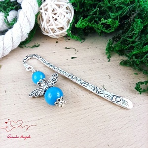 Achát angyal könyvjelző  - könyv & zene - könyvjelző - Meska.hu