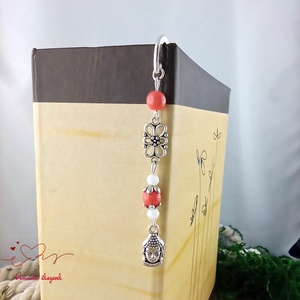 Buddha narancssárga könyvjelző  - könyv & zene - könyvjelző - Meska.hu