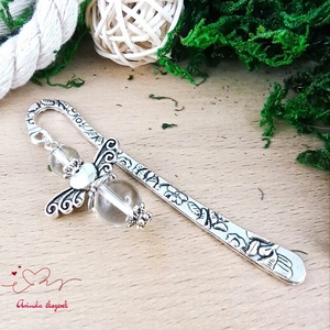 Hegyikristály ásvány angyal könyvjelző  - könyv & zene - könyvjelző - Meska.hu