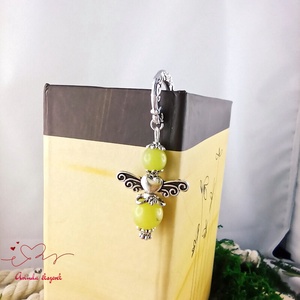 Citromjade ásvány angyal könyvjelző  - könyv & zene - könyvjelző - Meska.hu