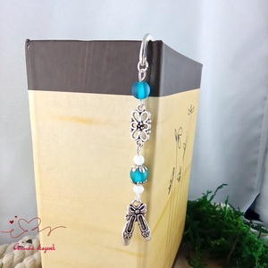 Világoskék balettcipő könyvjelző  - könyv & zene - könyvjelző - Meska.hu