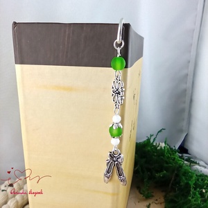 Zöld balettcipő könyvjelző  - könyv & zene - könyvjelző - Meska.hu