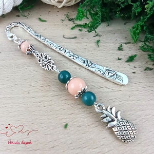 Ananász könyvjelző , Könyv & Zene, Könyvjelző, Ékszerkészítés, Gyöngyfűzés, gyöngyhímzés, MESKA