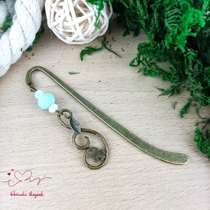 Csüngő virág könyvjelző  - könyv & zene - könyvjelző - Meska.hu