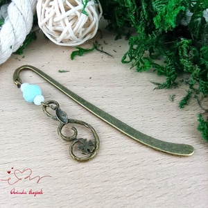 Csüngő virág könyvjelző  - könyv & zene - könyvjelző - Meska.hu