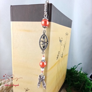 Narancs balettcipő könyvjelző  - könyv & zene - könyvjelző - Meska.hu