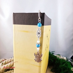 Világoskék angyal könyvjelző  - könyv & zene - könyvjelző - Meska.hu