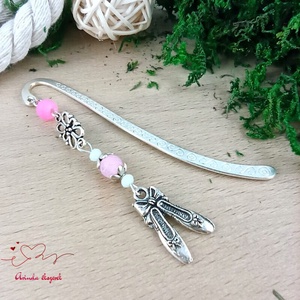 Rózsaszín balettcipő könyvjelző - Meska.hu