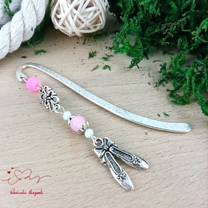 Rózsaszín balettcipő könyvjelző - könyv & zene - könyvjelző - Meska.hu