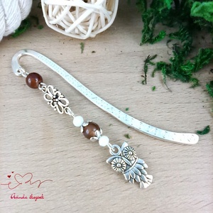 Barna bagoly könyvjelző  - Meska.hu