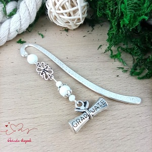 Fehér diploma könyvjelző  - Meska.hu