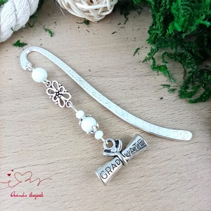 Fehér diploma könyvjelző  - könyv & zene - könyvjelző - Meska.hu