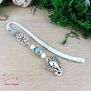 Szürke elefánt könyvjelző , Könyv & Zene, Könyvjelző, Ékszerkészítés, Gyöngyfűzés, gyöngyhímzés, MESKA