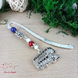 Emeletes busz London könyvjelző , Könyv & Zene, Könyvjelző, Ékszerkészítés, Gyöngyfűzés, gyöngyhímzés, MESKA