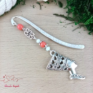 Narancs fáraó könyvjelző, Könyv & Zene, Könyvjelző, Ékszerkészítés, Gyöngyfűzés, gyöngyhímzés, MESKA