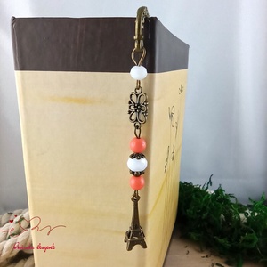 Narancs bronz Eiffel torony könyvjelző - könyv & zene - könyvjelző - Meska.hu