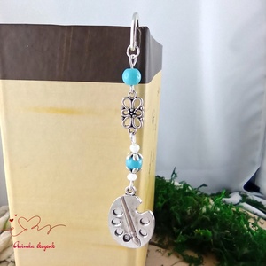 Kék festőpaletta könyvjelző  - könyv & zene - könyvjelző - Meska.hu